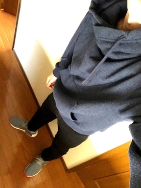 「adidas（アディダス）のオリジナルス エヌ エム ディー [NMD_XR1]（スニーカー、ブラック系）」を使った、Danny Williamsさん（メンズ・177cm）の冬コーディネート