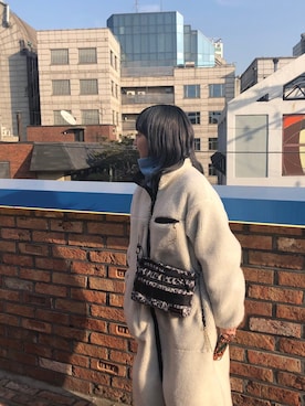 「NIKE（ナイキ）のアイテム（ネックウォーマー/スヌード）」を使った、あっこさん（レディース・153cm）の冬コーディネート