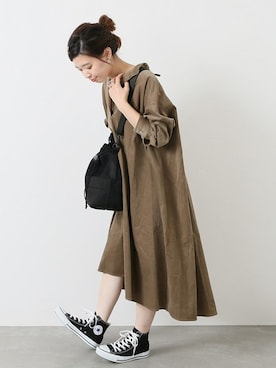 「JOURNAL STANDARD（ジャーナルスタンダード）のアイテム（ハンドバッグ）」を使った、akiさん（レディース・158cm）の秋コーディネート
