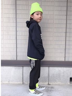 「こども ビームス（コドモビームス）のアイテム（トップス）」を使った、eightmaaanさん（キッズ・128cm）の秋コーディネート