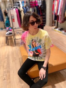 「HYSTERIC GLAMOUR（ヒステリックグラマー）のvoidoid（サングラス）」を使った、dr.tateさん（メンズ・170cm）の冬コーディネート