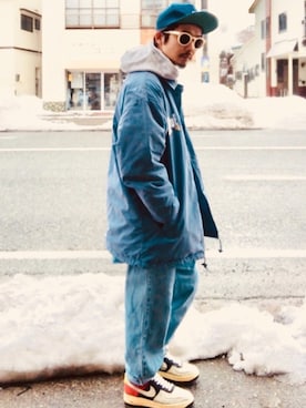「NIKE（ナイキ）のアイテム（キャップ）」を使った、ことりの昭和ちゃん ✅さん（メンズ・171cm・40代）の春コーディネート