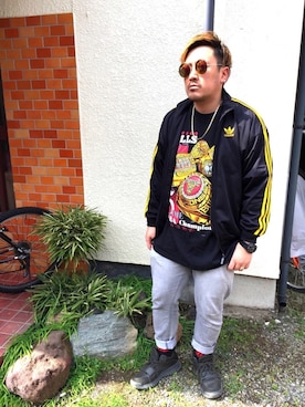 「NIKE（ナイキ）のアイテム（ソックス/靴下）」を使った、キュウリガンさん（メンズ・175cm）の春コーディネート