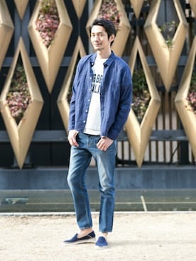 「URBAN RESEARCH Sonny Label（アーバンリサーチサニーレーベル）のアイテム（サンダル）」を使った、Sonny Label MENSさん（メンズ・186cm）の夏コーディネート
