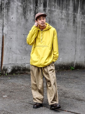 「アイテム（ジャケット/アウター）」を使った、ICCHOさん（メンズ・170cm・30代）の春コーディネート