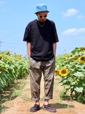 「アイテム（福袋/福箱）」を使った、ぼんじりさん（メンズ・179cm）の夏コーディネート