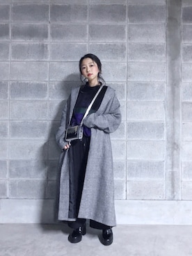 「WHO'S WHO gallery（フーズフーギャラリー）のアイテム」を使った、酒井真実さん（レディース・153cm）の秋コーディネート
