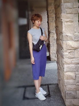 「NIKE（ナイキ）のアイテム（ボディバッグ/ウエストポーチ）」を使った、インスタ→bz178koshu48さん（レディース・159cm・40代）の夏コーディネート