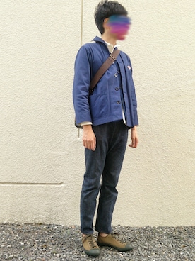 「アイテム（ショルダーバッグ）」を使った、micさん（メンズ・190cm）の春コーディネート