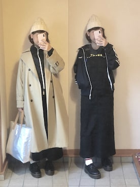 「Dickies（ディッキーズ）のアイテム（ワンピース/ドレス）」を使った、記録係さん（レディース・160cm）の春コーディネート