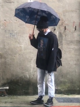 「アイテム（バックパック/リュック）」を使った、はっくさん（メンズ・172cm・30代）の春コーディネート