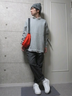 「NIKE（ナイキ）のアイテム（バッグ）」を使った、kenさん（メンズ・160cm・40代）の秋コーディネート