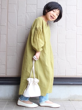 「アイテム（ハンドバッグ）」を使った、teiccoさん（キッズ・110cm）の春コーディネート