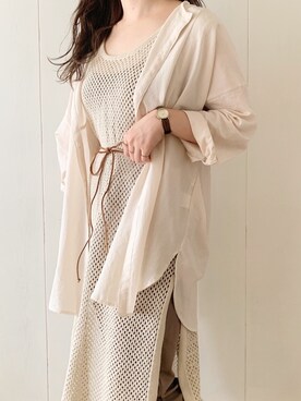 「CIAOPANIC TYPY（チャオパニックティピー）のアイテム（その他トップス）」を使った、sumireさん（レディース・157cm）の夏コーディネート