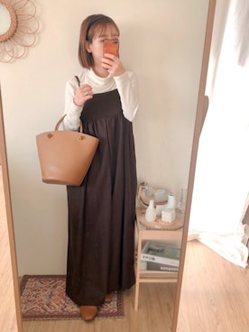 「アイテム（キャンドル）」を使った、yumi.さん（レディース・151cm）の秋コーディネート