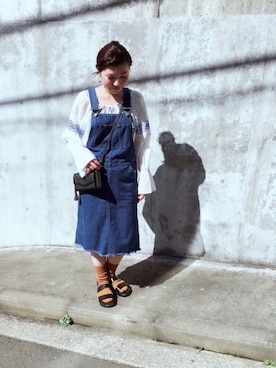 「ENFOLD（エンフォルド）のアイテム（ソックス/靴下）」を使った、アサミ☆さん（レディース・158cm）の春コーディネート