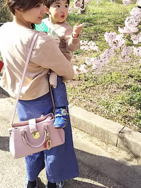 「アイテム（キーホルダー）」を使った、shocoさん（レディース・145cm）の春コーディネート