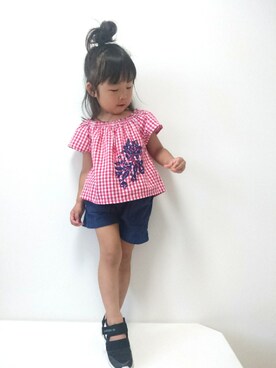 「アイテム（メイクアップ）」を使った、＊momochan＊さん（キッズ・90cm）の夏コーディネート