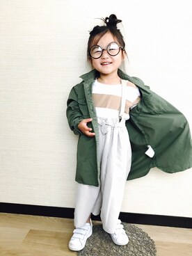 「LE JUN（ルジュン）のアイテム」を使った、NONSUKEさん（キッズ・90cm）の春コーディネート