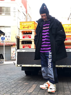 「L.H.P（エルエイチピー）のアイテム（スニーカー）」を使った、kazuya muraiさん（メンズ・168cm）の秋コーディネート