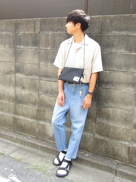 「Teva（テバ）のアイテム（シューズ）」を使った、ryo_kandaさん（メンズ・175cm・20代）の夏コーディネート