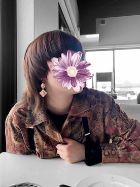 「GU（ジーユー）のアイテム（サスペンダー）」を使った、舌ぴちょんさん（レディース・166cm）の春コーディネート