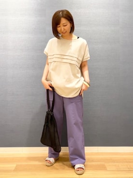「coen Tシャツコレクション2021」｜coen ジマティさん（レディース・160cm）の夏コーディネート