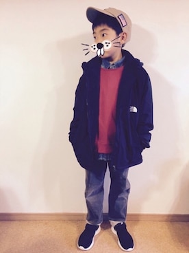 「アイテム（ジャケット/アウター）」を使った、yyoさん（キッズ・130cm）の秋コーディネート