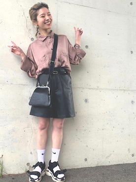 「アイテム（レッグウェア）」を使った、もえぴさん（レディース・150cm）の春コーディネート