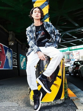 「Vitaly（バイタリー）のアイテム（アクセサリー）」を使った、FLB FASHIONさん（メンズ・180cm）の春コーディネート