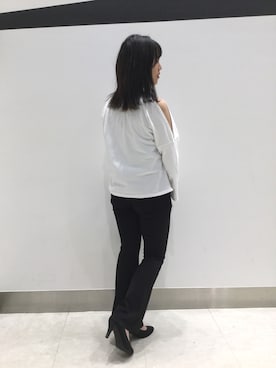 「SPINNS（スピンズ）のアイテム（パンツ）」を使った、ORientalTRaffic 京阪モール店さん（レディース・156cm）の春コーディネート