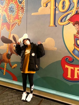 「NIKE（ナイキ）のアイテム（レギンス/スパッツ）」を使った、mimoさん（レディース・156cm・20代）の秋コーディネート