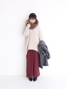 「haco!（ハコ）のアイテム」を使った、maruさん（レディース・151cm）の冬コーディネート