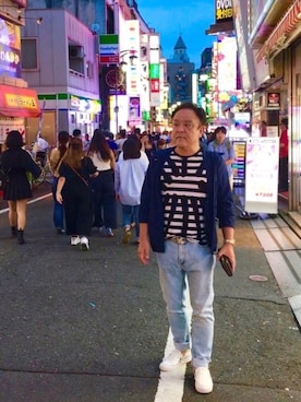 「アイテム（ナイロンジャケット）」を使った、かつさん（メンズ・174cm・50代）の夏コーディネート