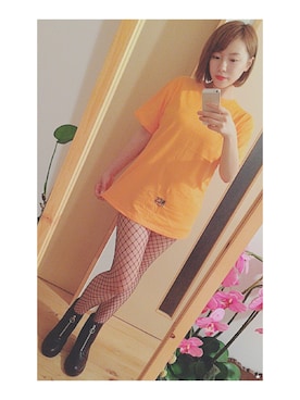 「SPINNS（スピンズ）のアイテム（タイツ/ストッキング）」を使った、河合美咲さん（レディース・164cm）の夏コーディネート