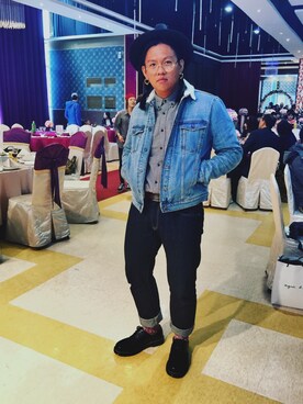 「Dickies（ディッキーズ）のアイテム（その他）」を使った、Malinan Ismahasanさん（メンズ・180cm）の夏コーディネート