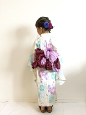 「アイテム（和装小物）」を使った、kannn さん（キッズ・110cm）の夏コーディネート