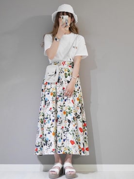 「CANAL JEAN（キャナルジーン）のアイテム（ブレスレット）」を使った、miiさん（レディース・162cm）の春コーディネート
