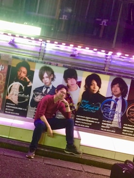 「アイテム（ポスター/アート）」を使った、黒河ドロボー(俳優29)さん（メンズ・177cm）の冬コーディネート