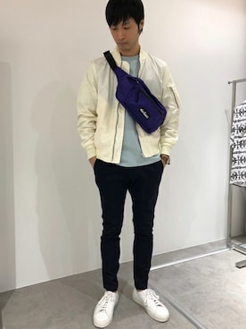 「WILD THINGS（ワイルドシングス）のアイテム（バッグ）」を使った、nano・universe men’s STAFFさん（メンズ・174cm）の春コーディネート