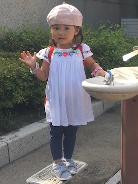 「アイテム（アナログ腕時計）」を使った、UTAさん（キッズ・80cm）の夏コーディネート