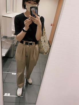 「アイテム（エコバッグ/サブバッグ）」を使った、inugasukiさん（レディース・165cm）の夏コーディネート
