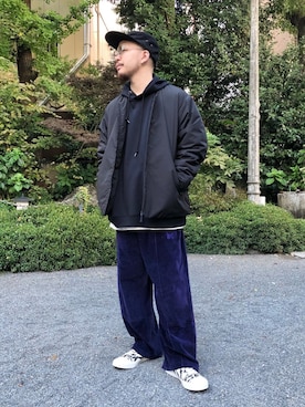 「RAGEBLUE（レイジブルー）のアイテム」を使った、いなばちさん（メンズ・165cm）の冬コーディネート