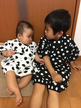 「アイテム（浴衣）」を使った、あらたさん（メンズ・100cm）の夏コーディネート