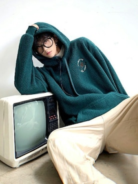 「CONVERSE（コンバース）のアイテム（パーカー）」を使った、pppさん（メンズ・165cm）の秋コーディネート