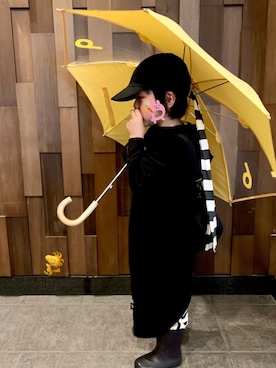 「アイテム（ポンチョ）」を使った、☆RandM☆さん（キッズ・100cm）の春コーディネート