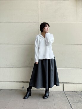 「schott（ショット）のアイテム（スカート）」を使った、AYANEさん（レディース・166cm）の春コーディネート