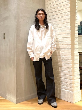 「B:MING by BEAMS（ビーミングバイビームス）のアイテム（Tシャツ/カットソー）」を使った、nakajima daisukeさん（メンズ・180cm）の春コーディネート