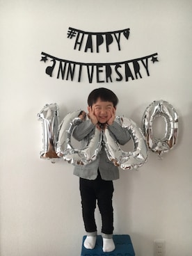 「アイテム（ラッピングキット）」を使った、komaさん（キッズ・80cm）の春コーディネート