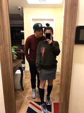 「NIKE（ナイキ）のアイテム（アクセサリー）」を使った、shirelysunさん（レディース・155cm・30代）の冬コーディネート